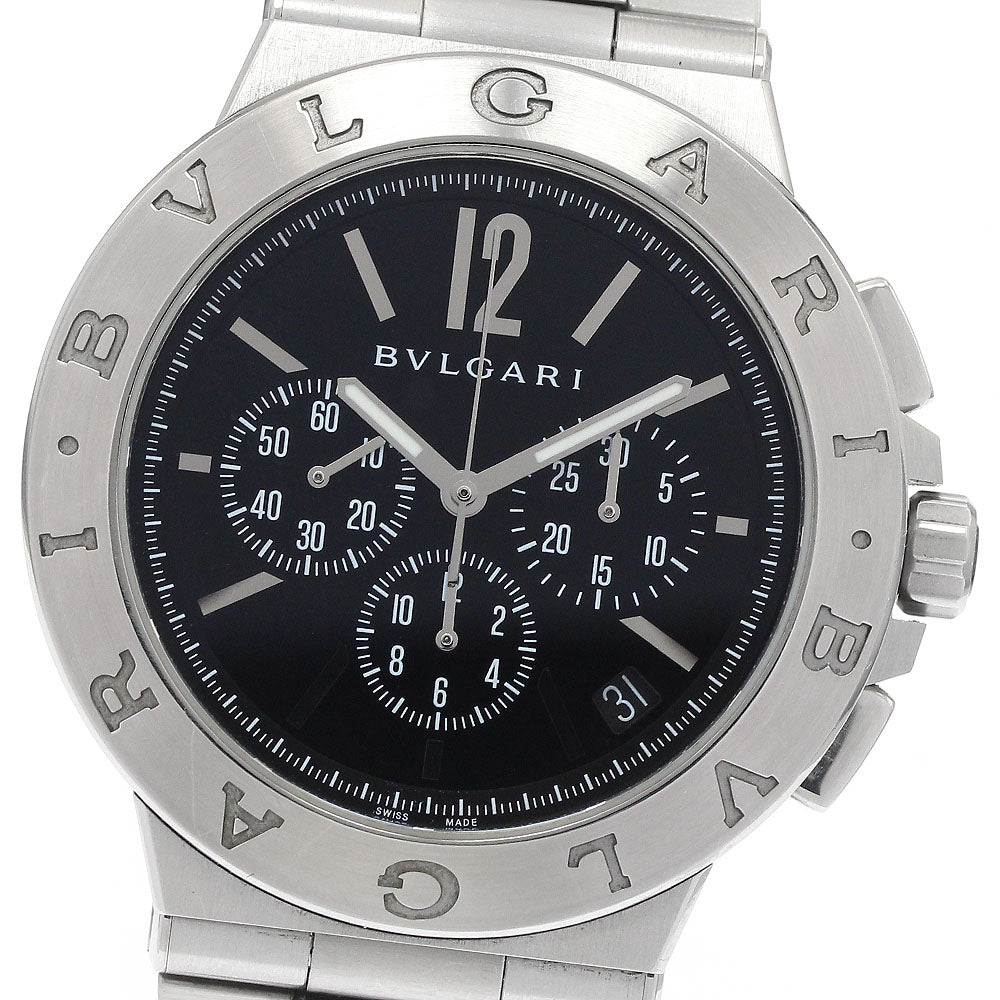 BVLGARI DG41SCH Diagono Velocissimo Chronograph Date Automatic Men's Watch