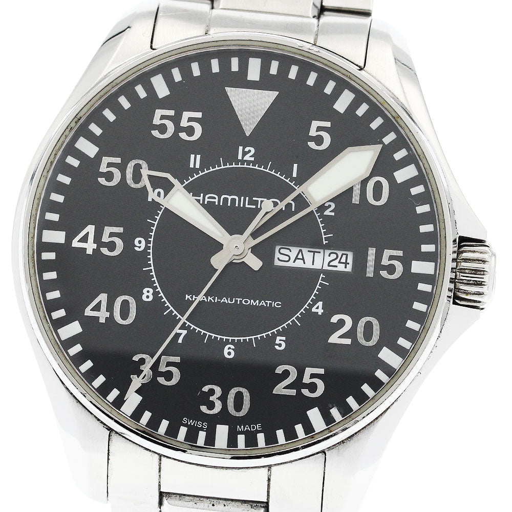 HAMILTON H647150/H64715135 Khaki Pilot Day-Date Automatic Men's Watch with Inner Box