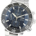 ORIS 01 774 7743 4155 Aquis Chronograph Date Automatic Men's Watch Excellent Condition with Box and Warranty Card