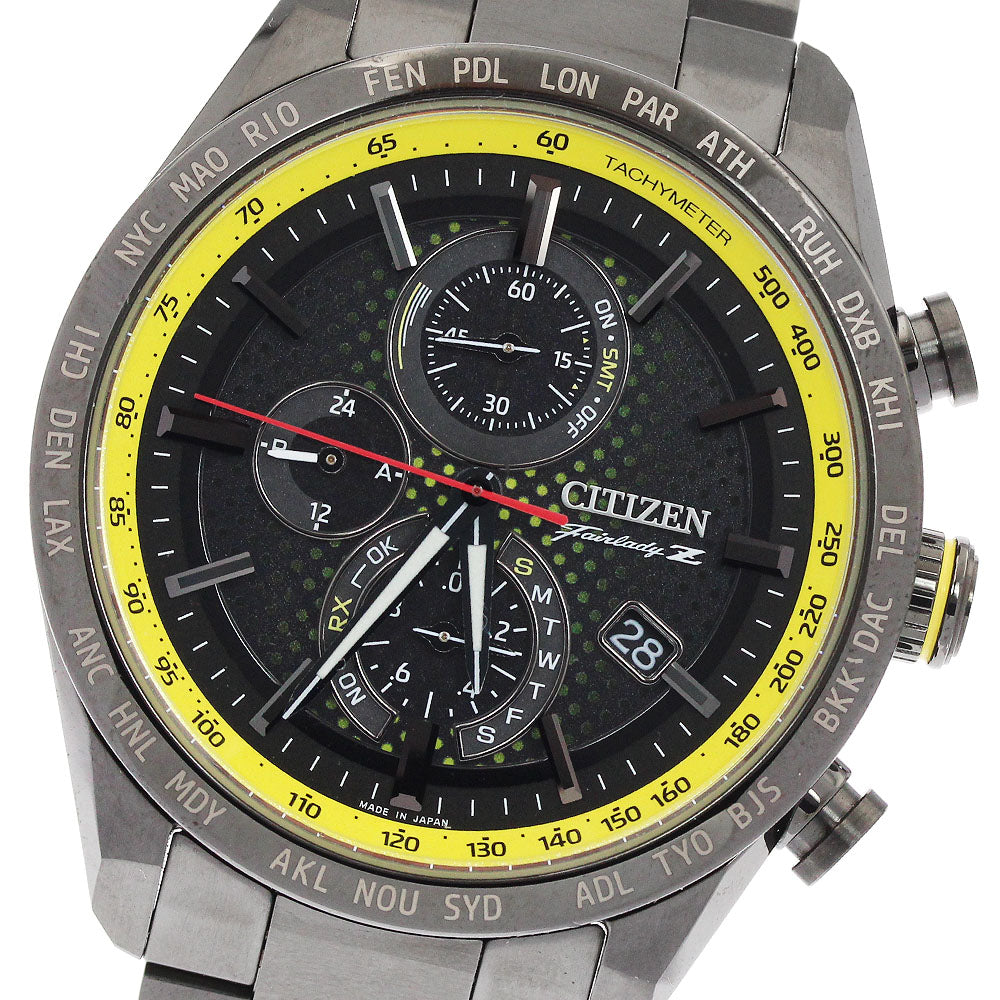 CITIZEN AT8185-89E/H804-T027679 Attesa NISSAN FAIRLADY Z Collaboration Limited Edition (1700 pieces) Solar Radio Controlled Men's Watch Excellent Condition with Box and Warranty