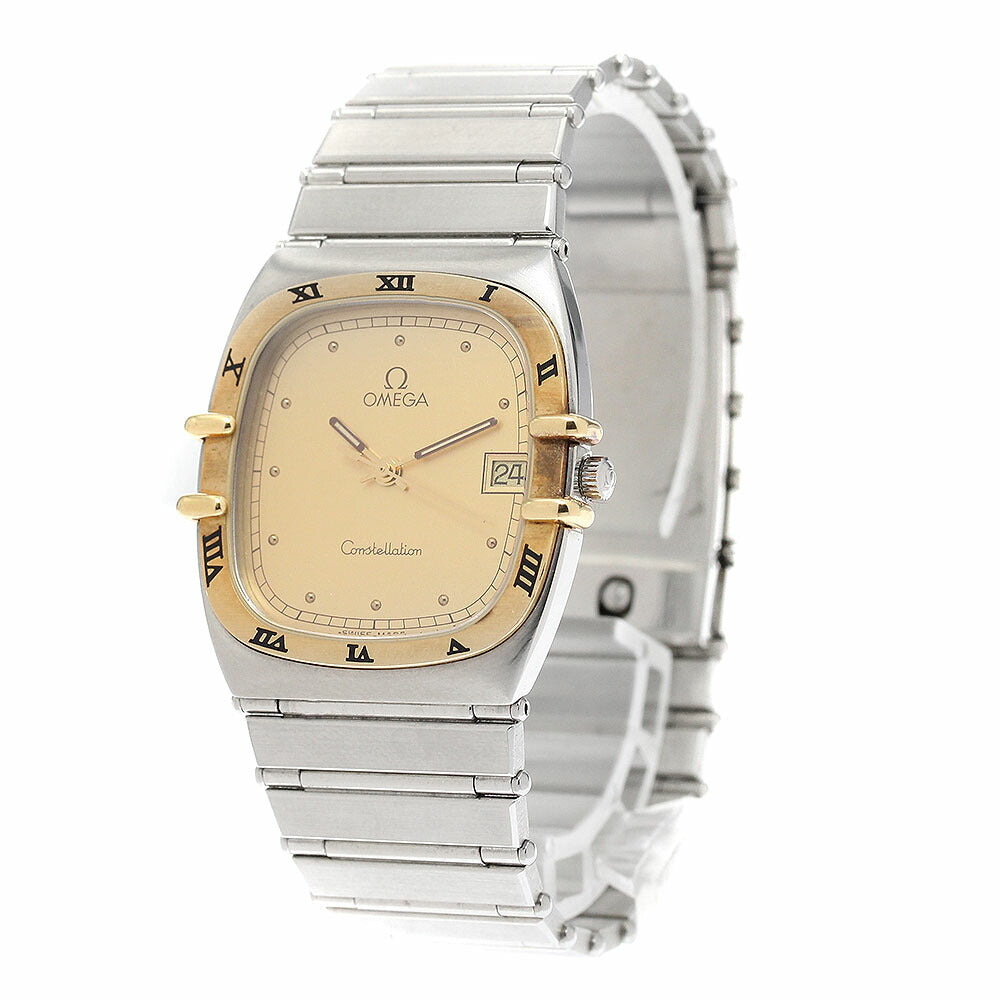 OMEGA Constellation YG Bezel Date Quartz Men's Watch