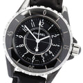 CHANEL H0680 J12 Black Ceramic Date Quartz Ladies Watch (Good Condition)