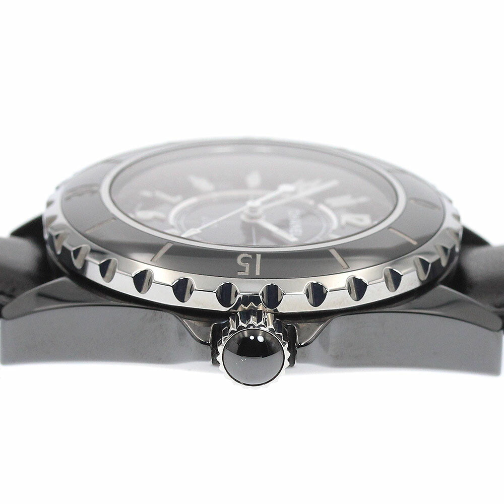 CHANEL H0680 J12 Black Ceramic Date Quartz Ladies Watch (Good Condition)