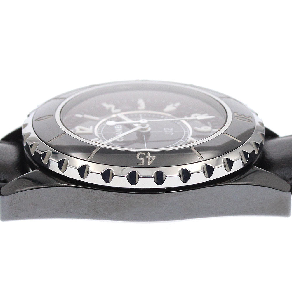 CHANEL H0680 J12 Black Ceramic Date Quartz Ladies Watch (Good Condition)