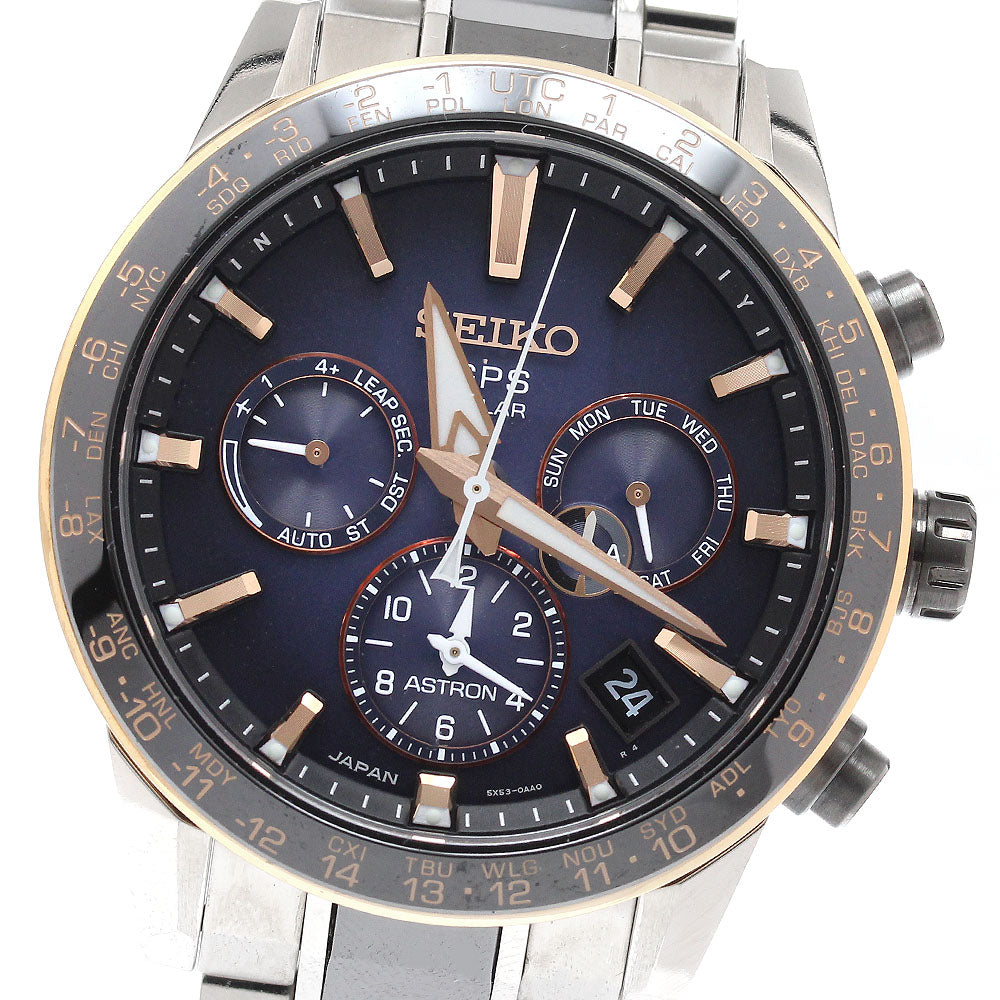 SEIKO SBXC007/5X53-0AA0 Astron Shohei Ohtani Model 2018 Day-Date Solar Radio-Controlled Men's Watch (Comes with Box and Warranty)