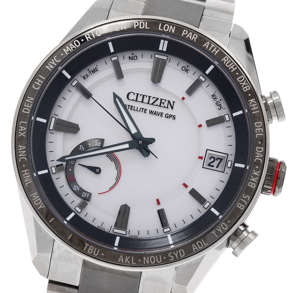 CITIZEN CC3085-51A/F150-T025811 Attesa Eco-Drive Date Solar Radio-Controlled Men's Watch Excellent Condition with Box and Warranty.