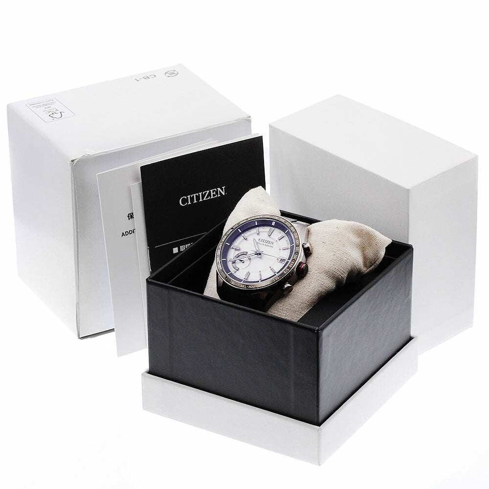 CITIZEN CC3085-51A/F150-T025811 Attesa Eco-Drive Date Solar Radio-Controlled Men's Watch Excellent Condition with Box and Warranty.