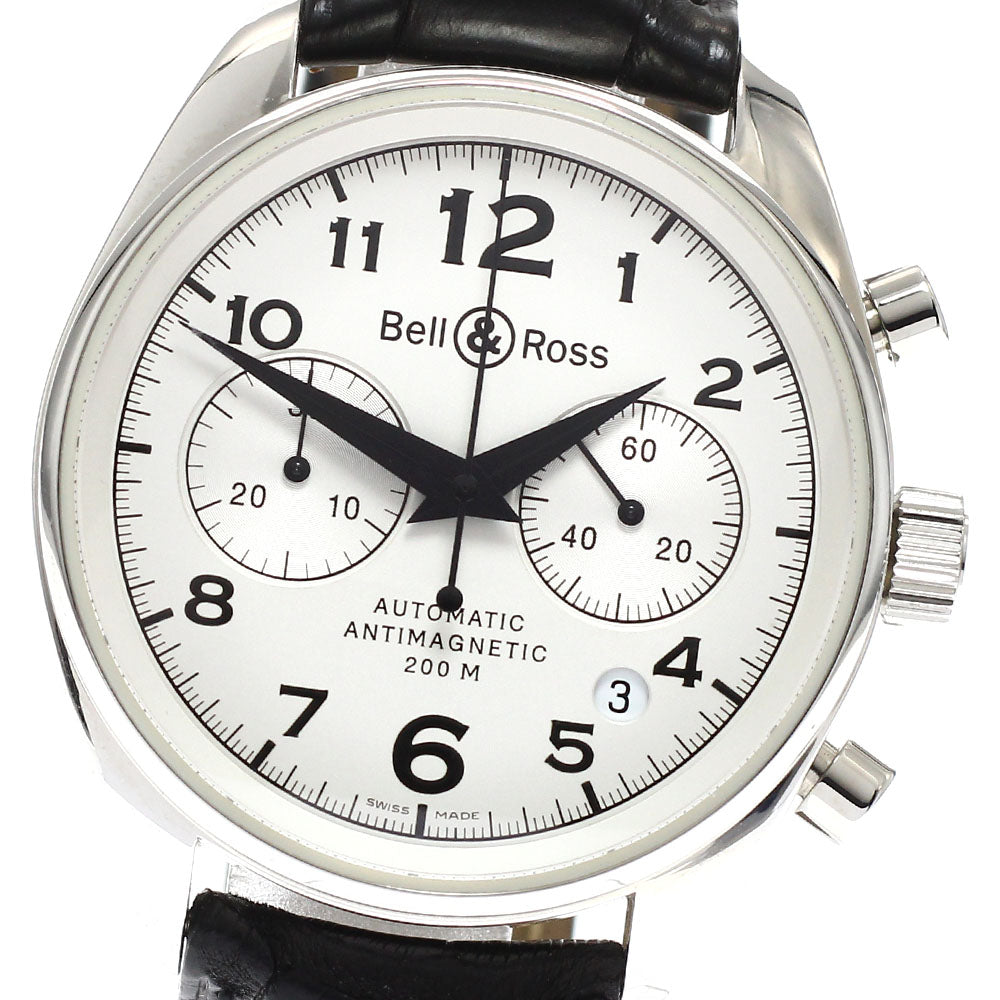 Bell & Ross 130 Chronograph Date Automatic Men's Watch with Warranty