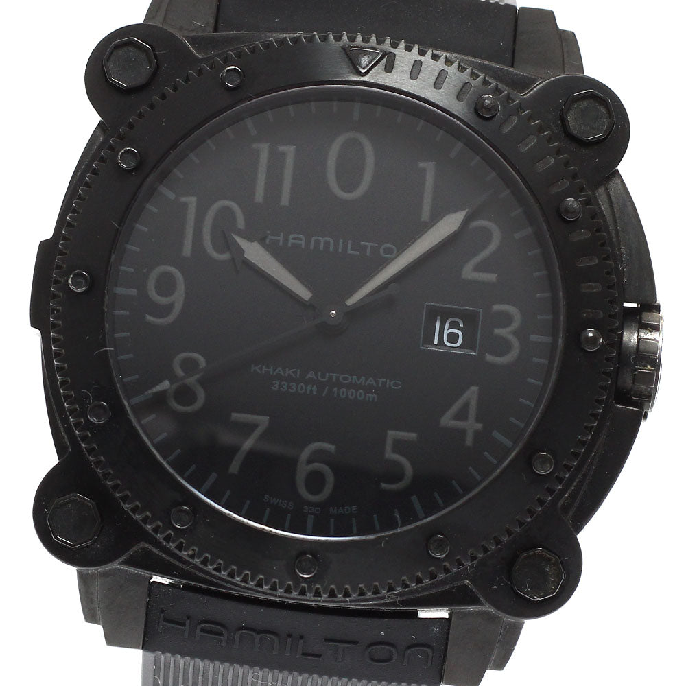 HAMILTON H785850 Khaki Below Zero Date Automatic Men's Watch (Good Condition)