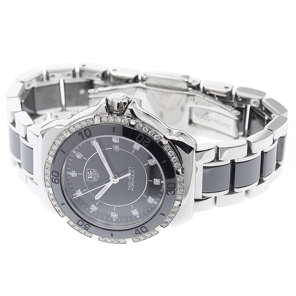 TAG Heuer WAH1312 Formula 1 12P Diamond Bezel Quartz Ladies Watch - Excellent Condition