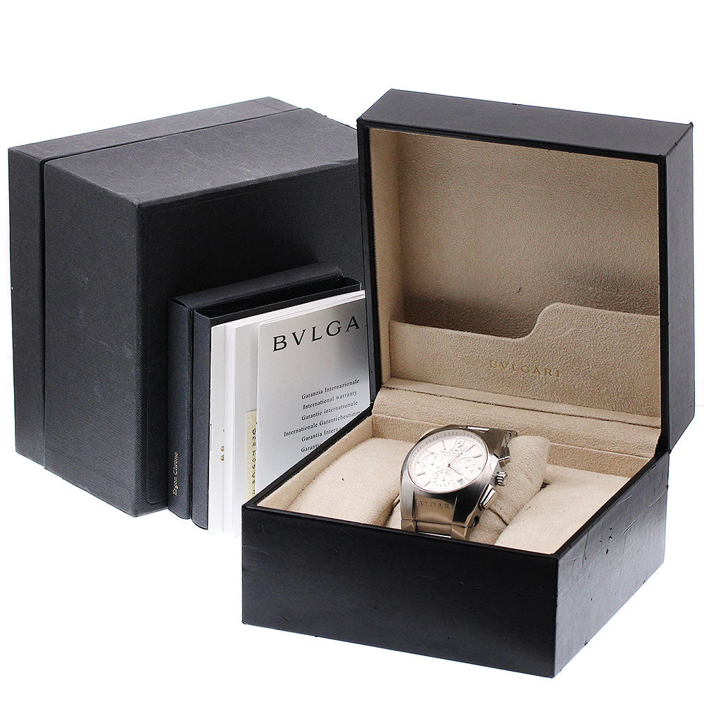 BVLGARI EG40SCH Ergon Chronograph Automatic Men's Watch with Box and Warranty Card