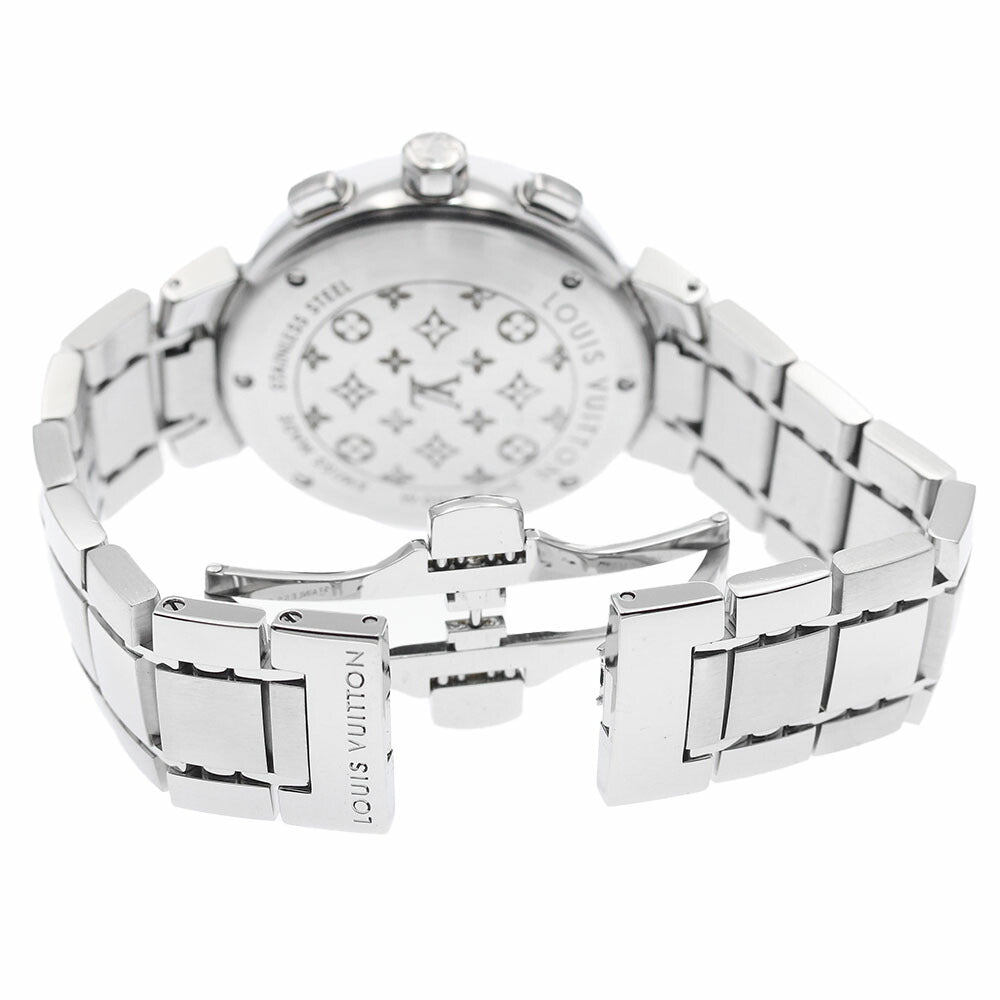 LOUIS VUITTON Q1322 Tambour Chronograph Date Quartz Boys' Watch with Box and Warranty Card