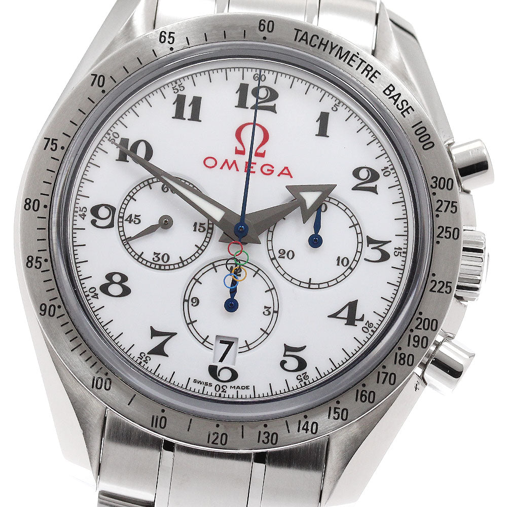 OMEGA 321.10.42.50.04.001 Speedmaster Broad Arrow Olympic Date Automatic Men's Watch (Good Condition)