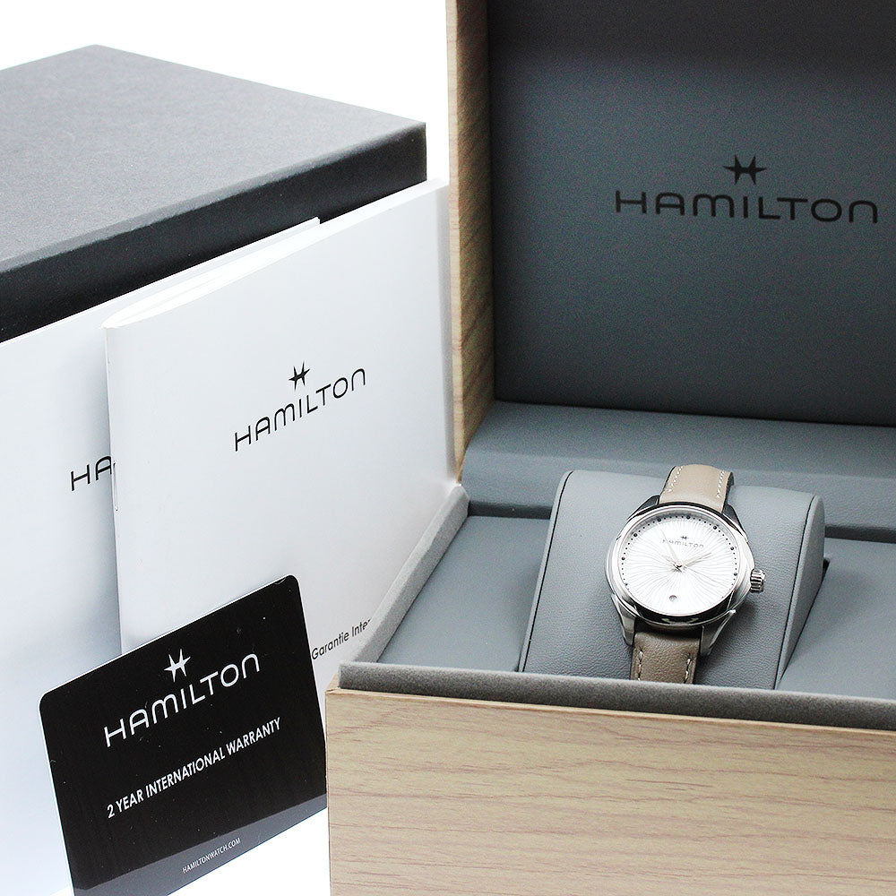 HAMILTON H322310/H32231810 Jazzmaster Lady Date Quartz Ladies Watch Excellent Condition with Box and Warranty Card