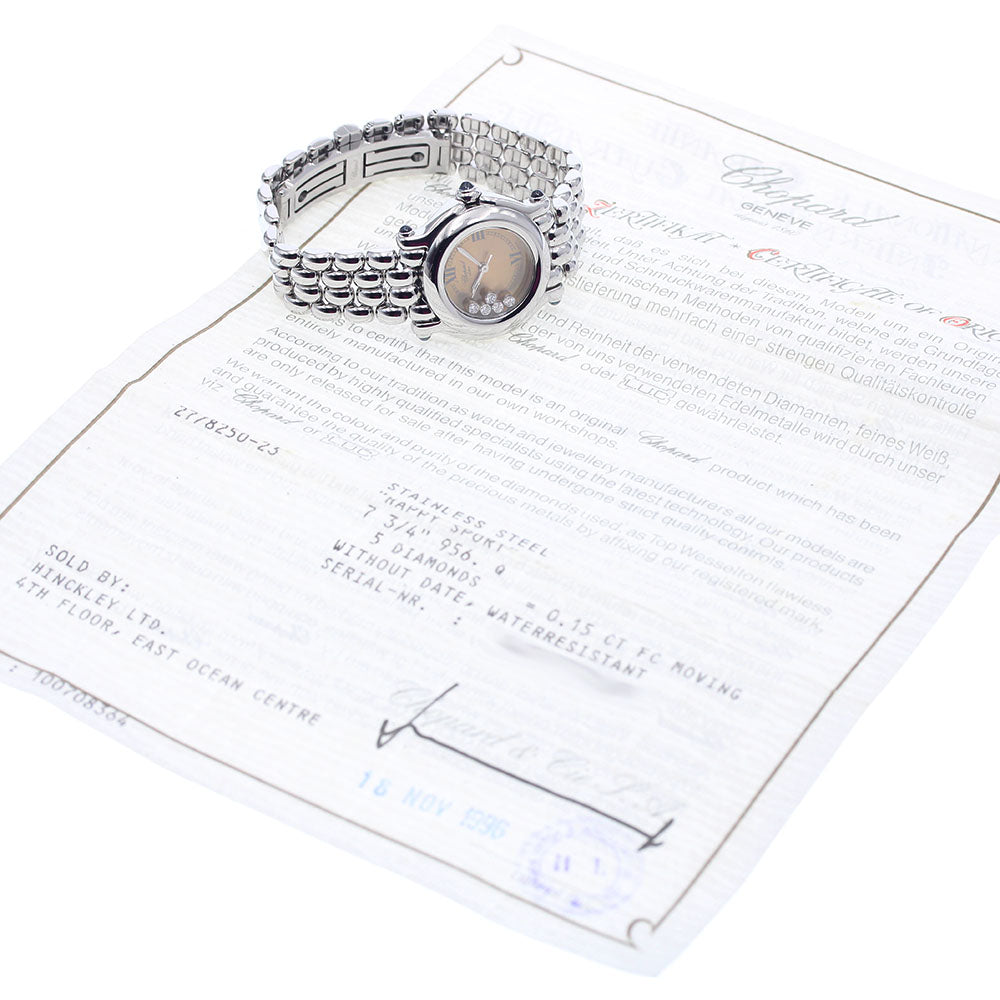 Chopard 27/8250-23 Happy Sport 5P Diamond Quartz Women's Watch with Warranty