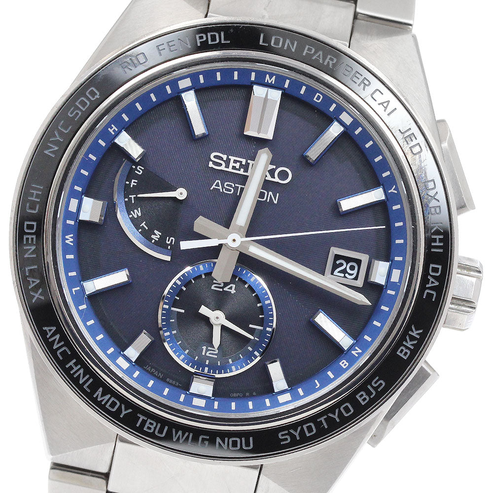 SEIKO SBXY051/8B63-0BD0 Astron Nextar World Time Solar Radio Controlled Men's Watch (with inner box)
