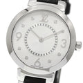 LOUIS VUITTON Q12MG Tambour Slim 8P Diamond Quartz Women's Watch Excellent Condition with Box and Warranty Card