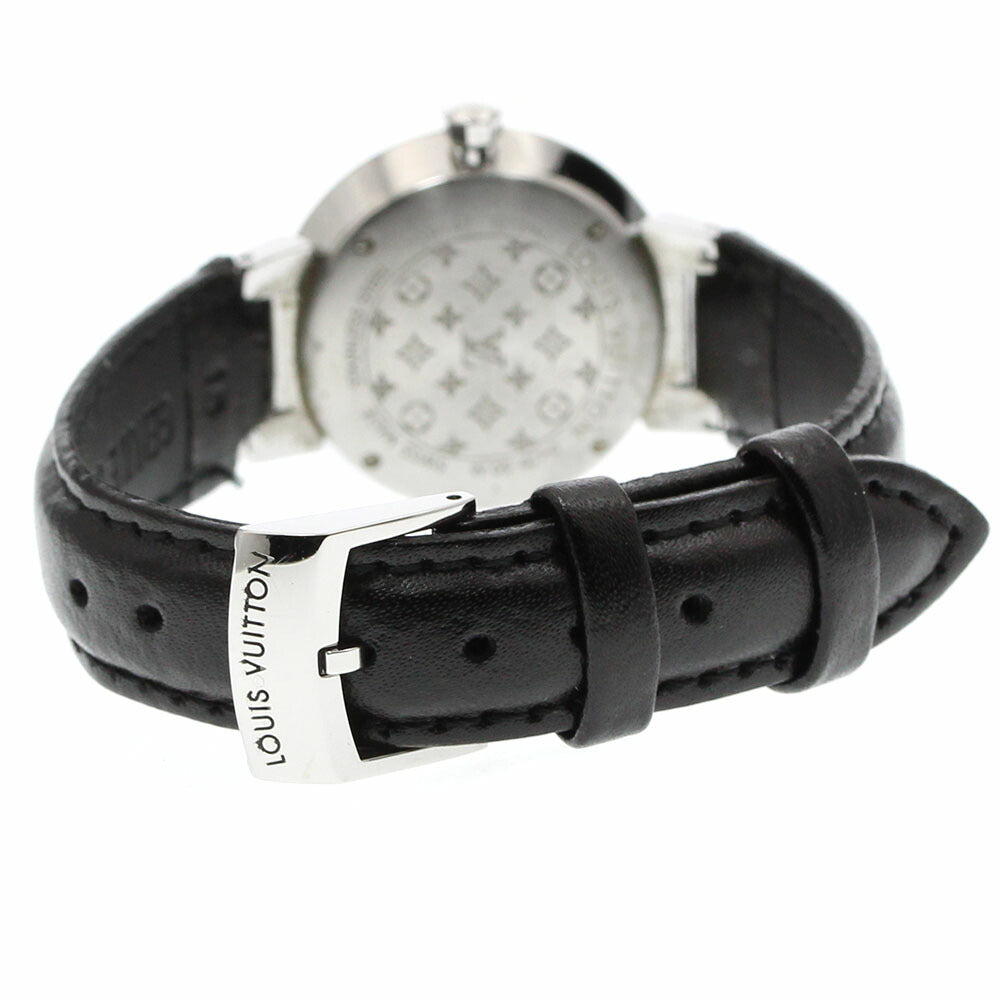 LOUIS VUITTON Q12MG Tambour Slim 8P Diamond Quartz Women's Watch Excellent Condition with Box and Warranty Card