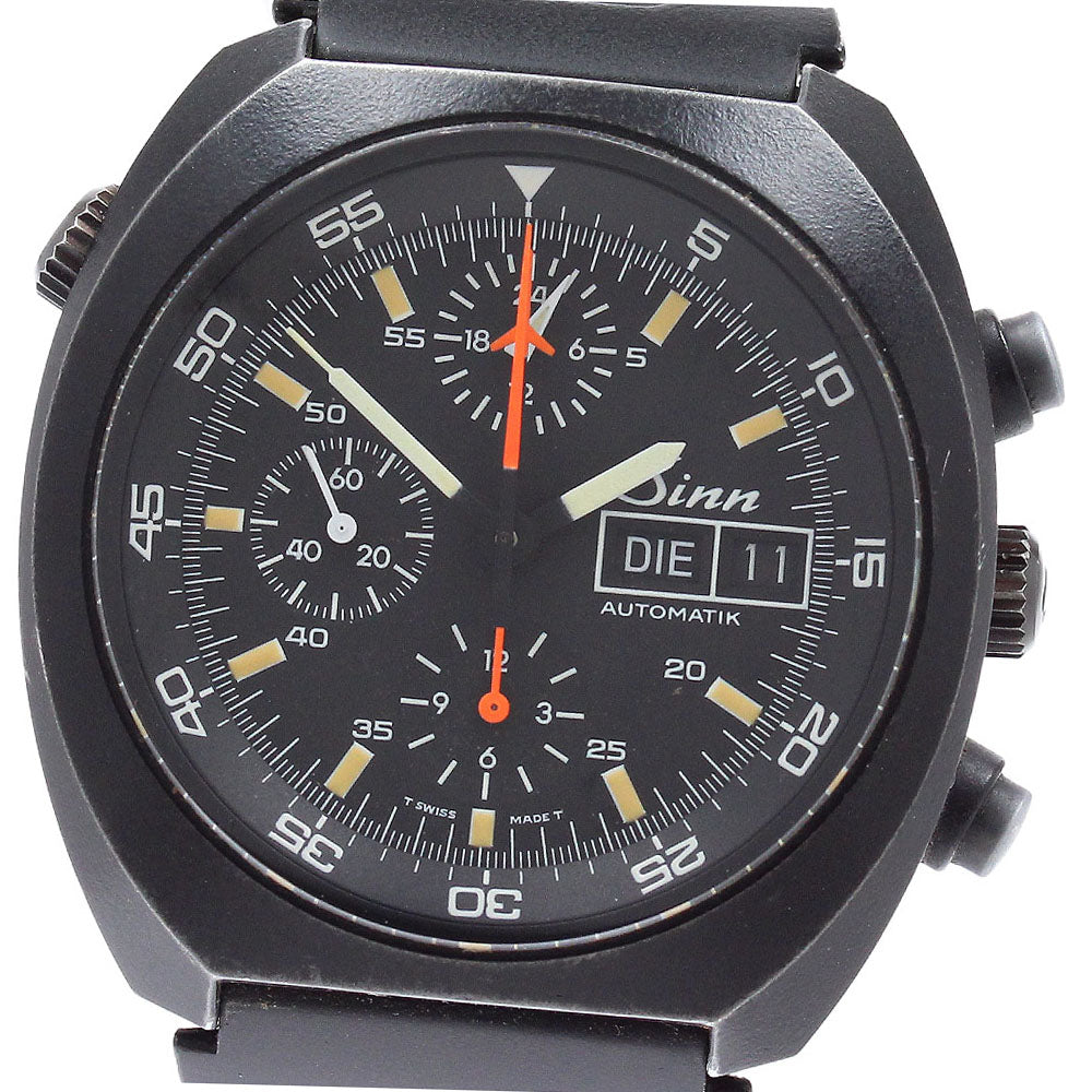 Sinn 142.BS Space Chronograph Mission D1 Day-Date Automatic Men's Watch with Box