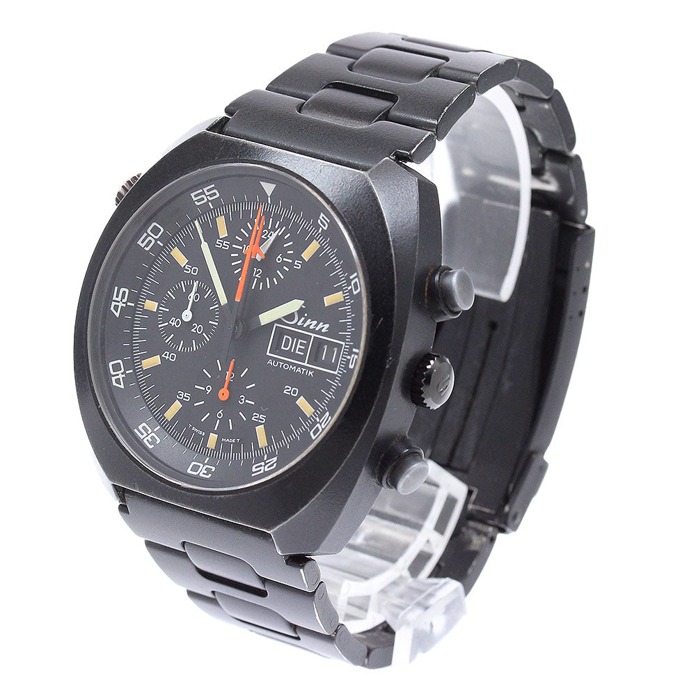 Sinn 142.BS Space Chronograph Mission D1 Day-Date Automatic Men's Watch with Box