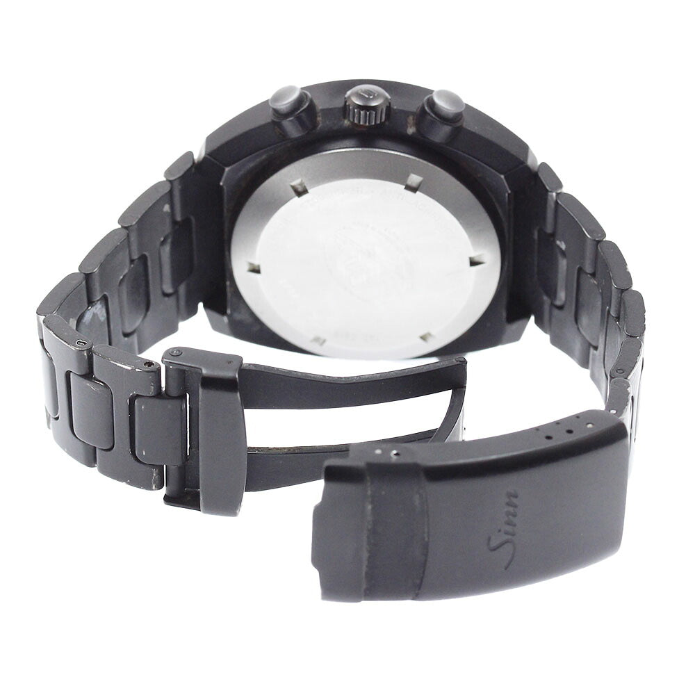 Sinn 142.BS Space Chronograph Mission D1 Day-Date Automatic Men's Watch with Box