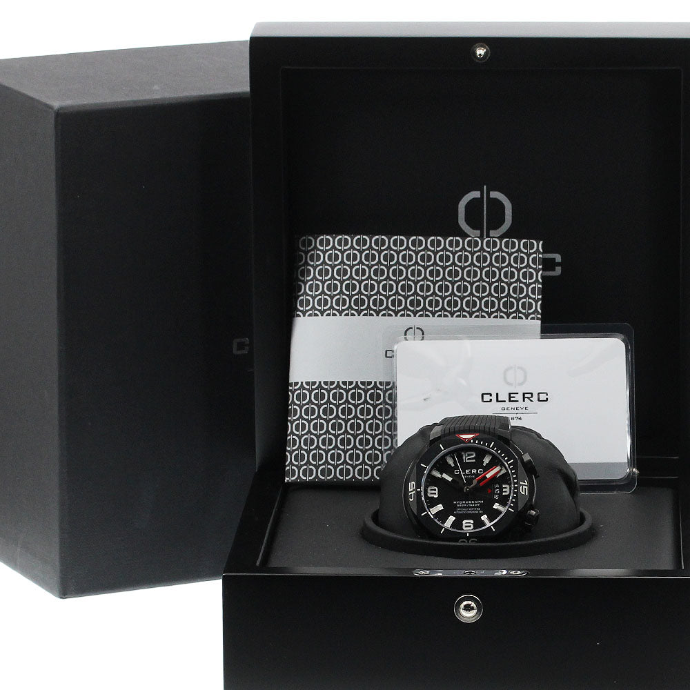 CLERC H1-4R.2.5 Hydroscaph Date Automatic Men's Watch Excellent Condition with Box and Warranty Card