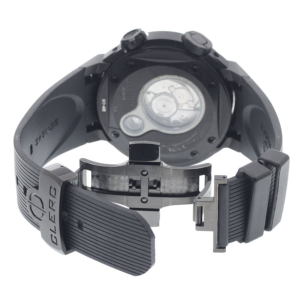 CLERC H1-4R.2.5 Hydroscaph Date Automatic Men's Watch Excellent Condition with Box and Warranty Card