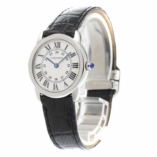 CARTIER W6700155 Ronde Solo SM Quartz Ladies Watch (Good Condition)