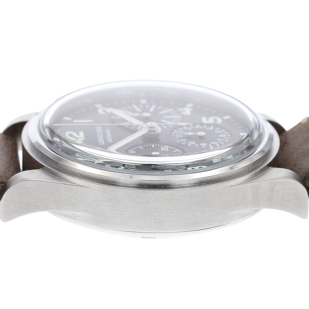 LONGINES L2.816.4 Avigation Big Eye Chronograph Automatic Men's Watch Excellent Condition with Box and Warranty Card
