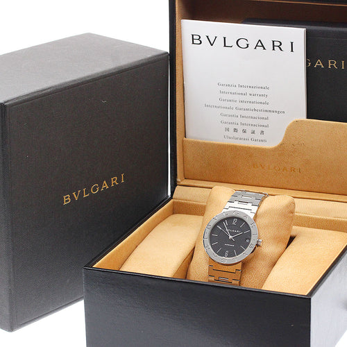 BVLGARI BB33SS Bulgari Date Automatic Men's Watch with Box and Warranty Card