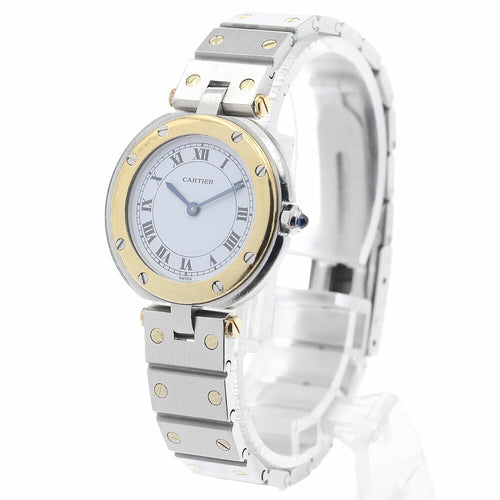CARTIER 84038288 Santos Round SM Quartz Women's Watch