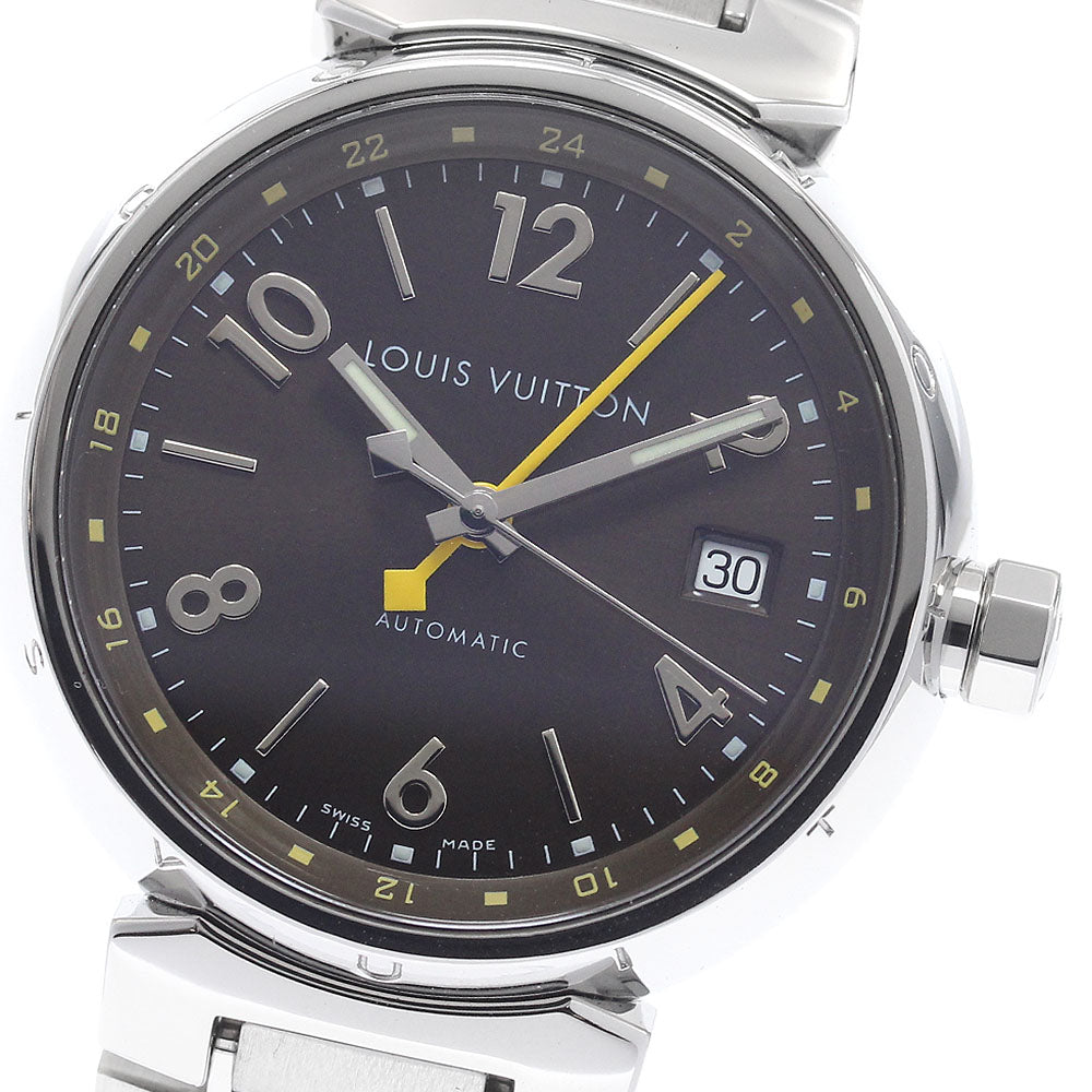 LOUIS VUITTON Q1131 Tambour GMT Date Automatic Men's Watch Excellent Condition