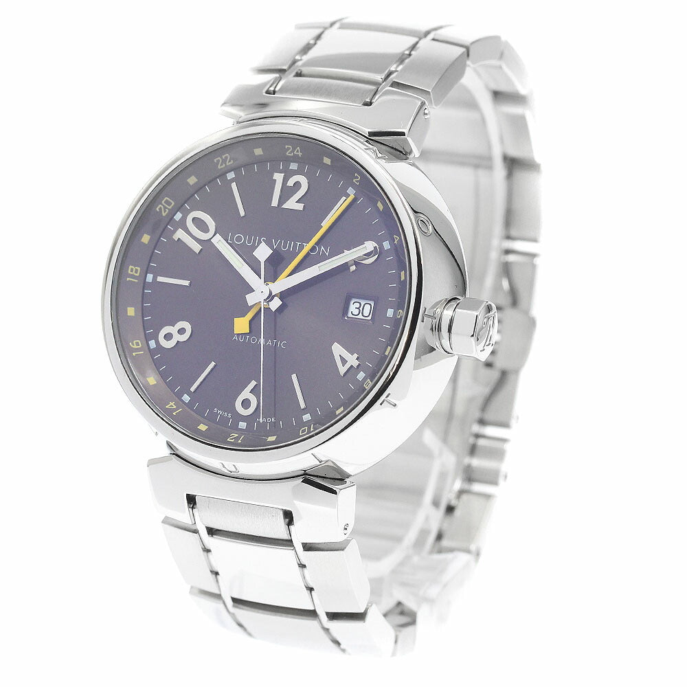 LOUIS VUITTON Q1131 Tambour GMT Date Automatic Men's Watch Excellent Condition