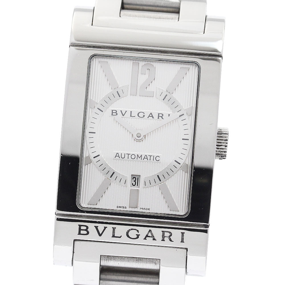 BVLGARI RT45S Rettangolo Date Automatic Men's Watch with Box and Warranty Card