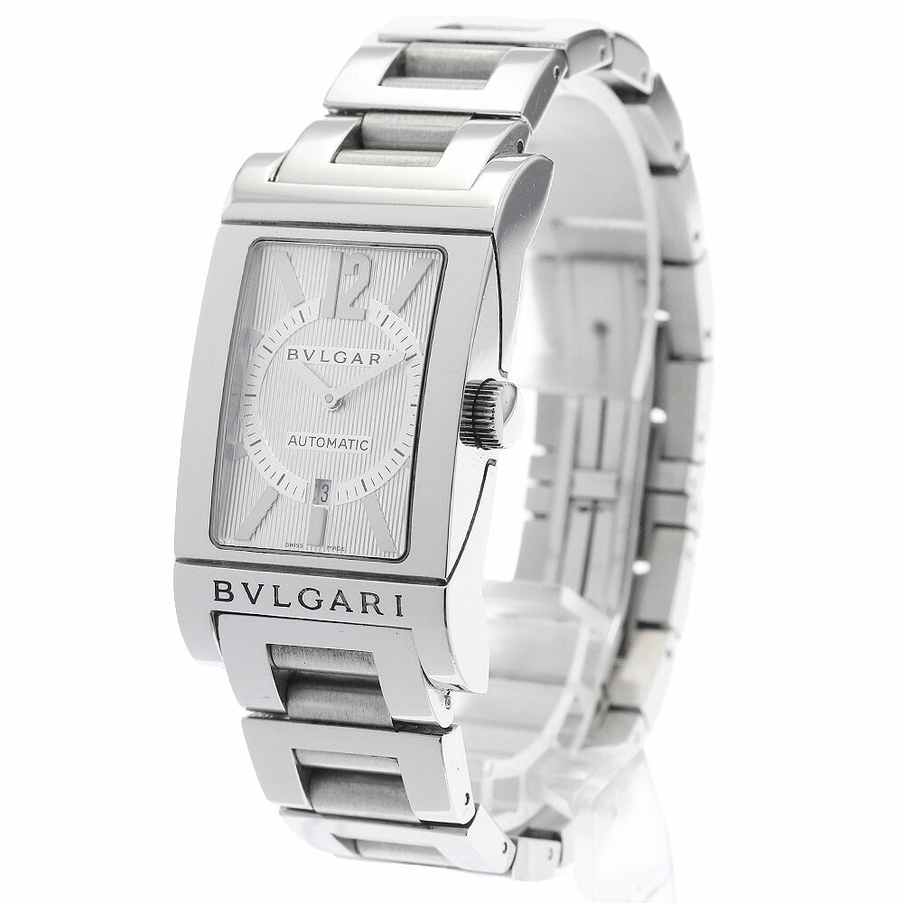 BVLGARI RT45S Rettangolo Date Automatic Men's Watch with Box and Warranty Card