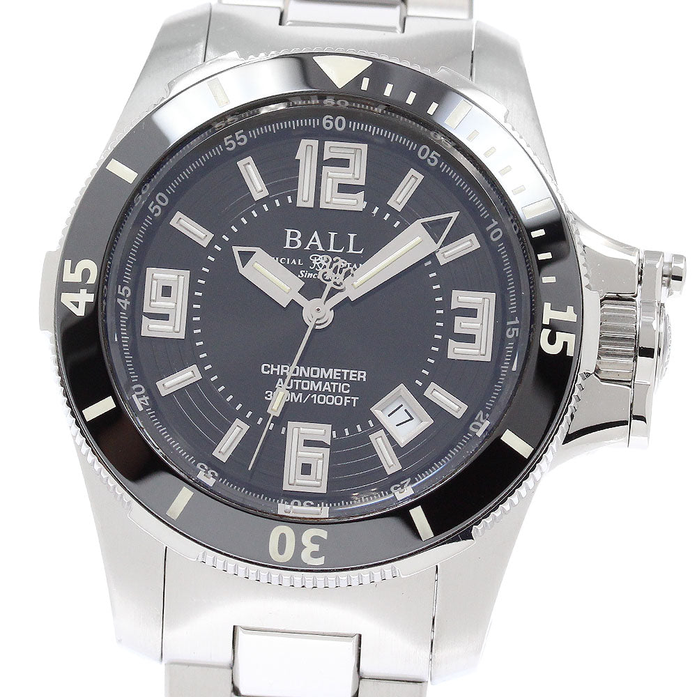 BALLWATCH DM2136A-SCJ-BK Engineer Hydrocarbon Ceramic XV Date Automatic Men's Watch (Good Condition)