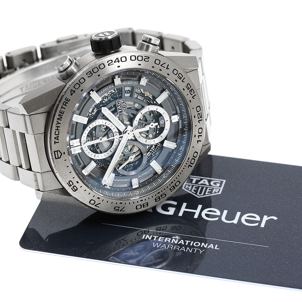 TAG Heuer CAR2A8A Carrera Calibre Heuer 01 Chronograph Automatic Men's Watch with Warranty