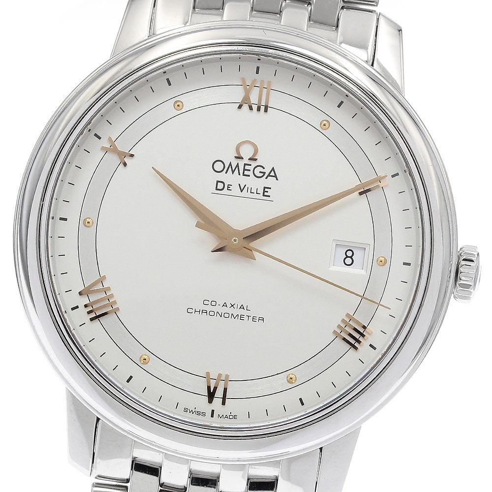 OMEGA 424.10.40.20.02.002 De Ville Prestige Co-Axial Date Automatic Men's Watch (Good Condition)