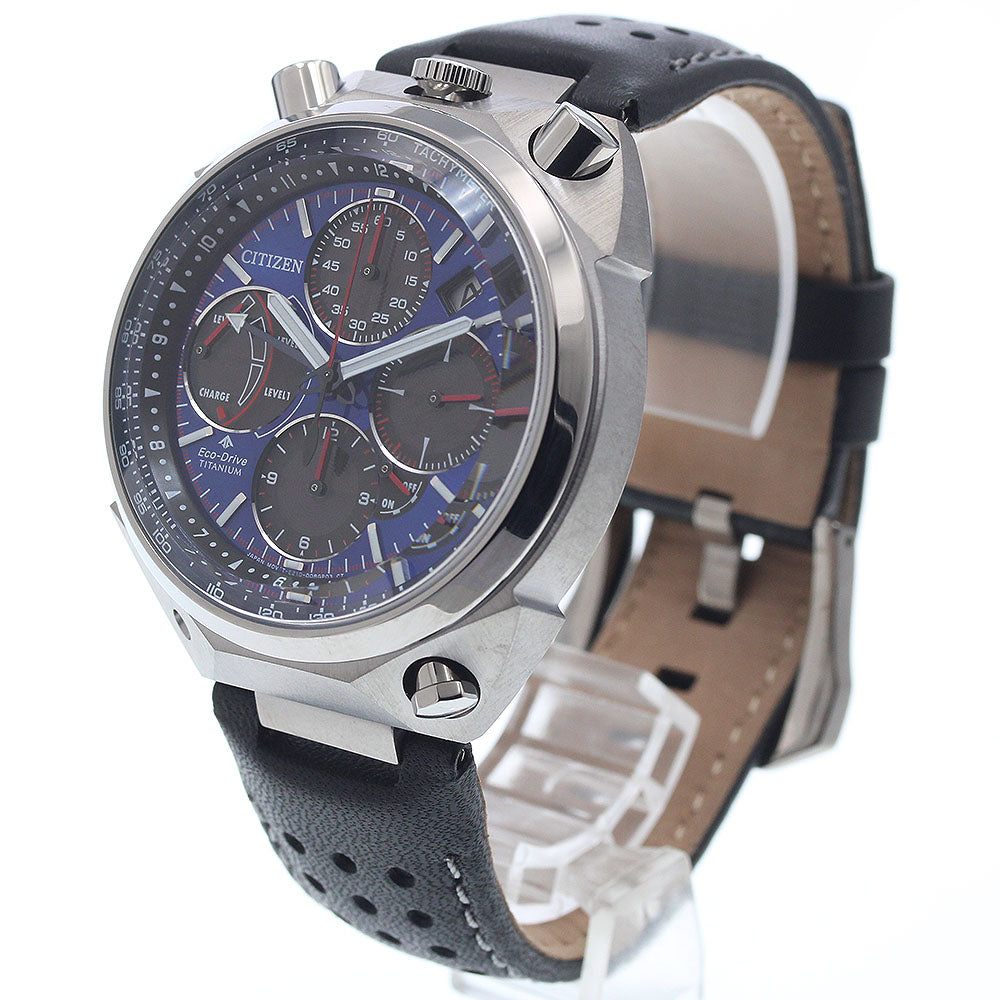 CITIZEN AV0088-01L/E210-A105L01 Promaster Eco-Drive Chronograph Solar Men's Watch - Excellent Condition