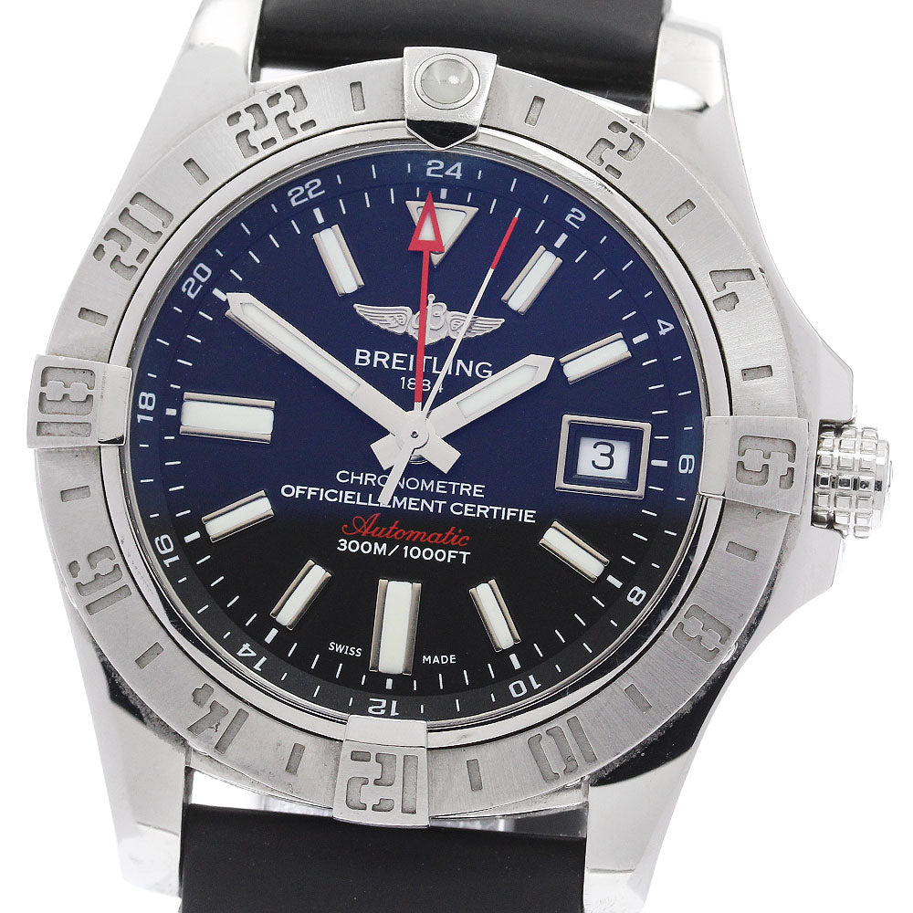 BREITLING A32390 Avenger II GMT Date Automatic Men's Watch with Warranty Card