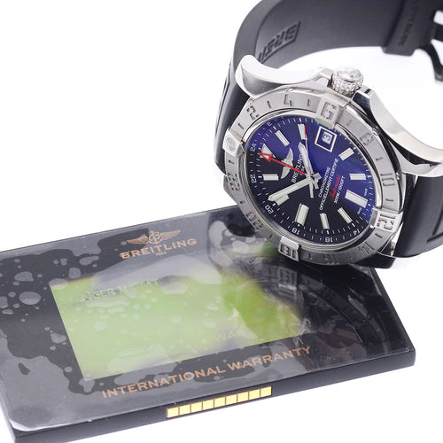 BREITLING A32390 Avenger II GMT Date Automatic Men's Watch with Warranty Card