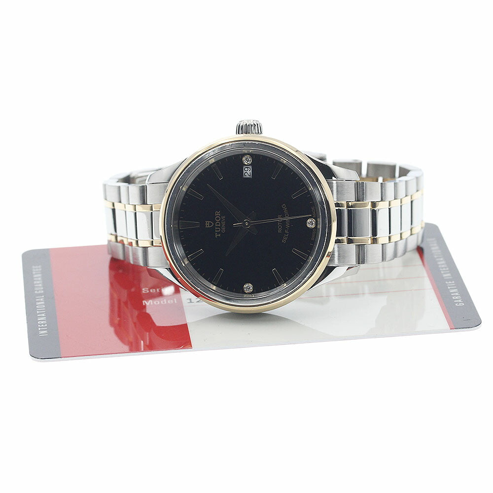 TUDOR 12303 Style Date 3P Diamond Automatic Boys' Watch with Warranty