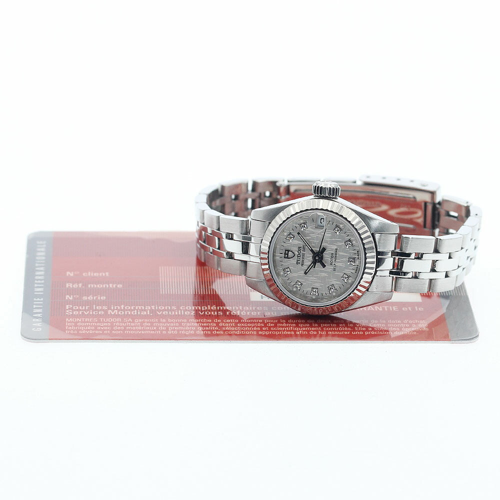 TUDOR 92514 Princess Date 10P Diamond Automatic Ladies Watch with Warranty