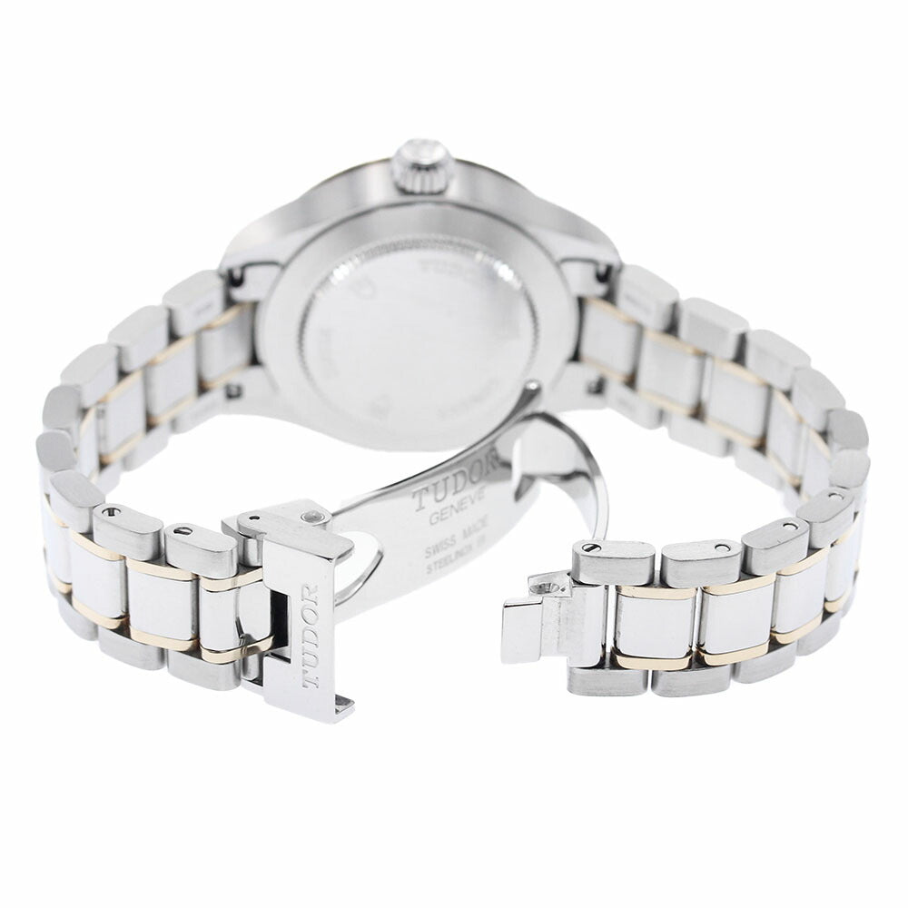 TUDOR 12103 Style 3P Diamond Yellow Gold Combination Automatic Women's Watch with Warranty