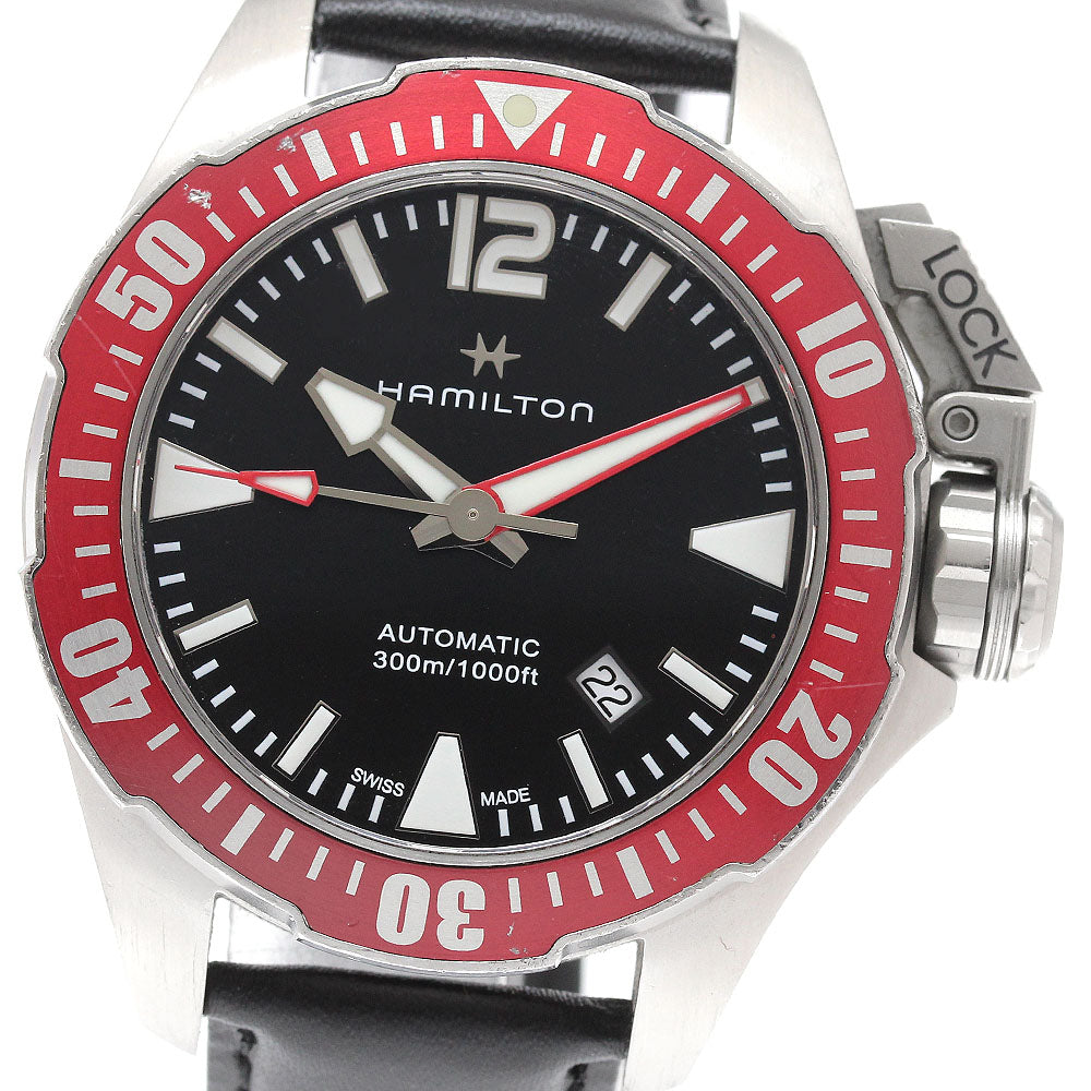 Hamilton H777250 Frogman Khaki Navy Date Automatic Men's Watch