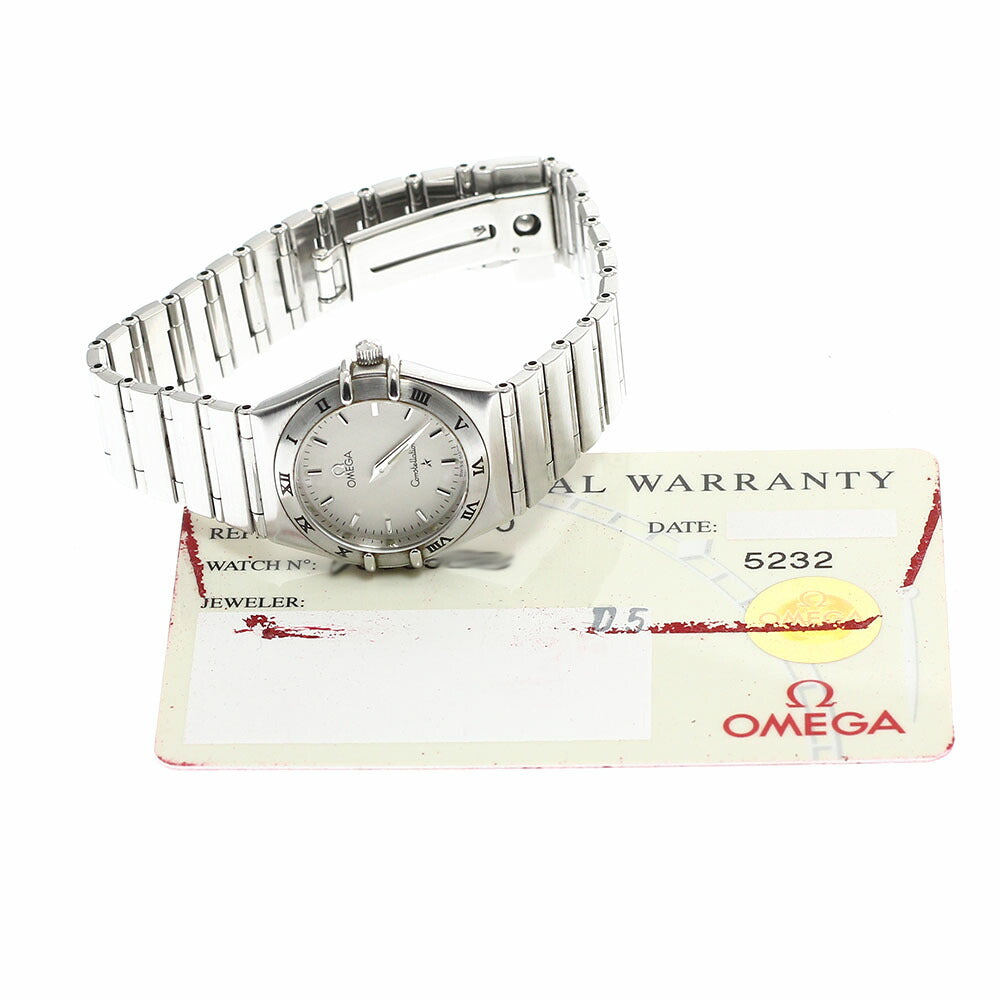 OMEGA 1572.30 Constellation Quartz Ladies Watch with Warranty Card