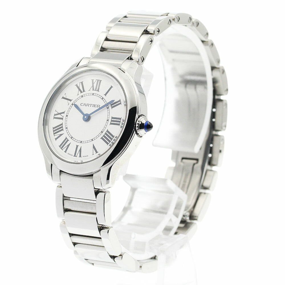 CARTIER WSRN0033 Ronde Must de 29mm Quartz Ladies Watch Excellent Condition with Box and Warranty Card