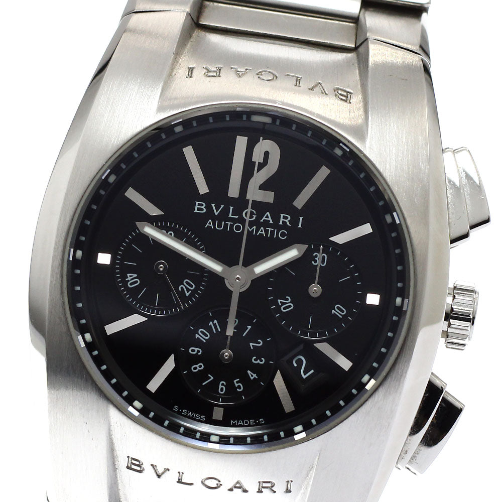 BVLGARI EG35SCH Ergon Chronograph Automatic Boys' Watch Excellent Condition with Box and Warranty Card