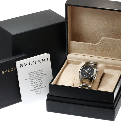 BVLGARI EG35SCH Ergon Chronograph Automatic Boys' Watch Excellent Condition with Box and Warranty Card