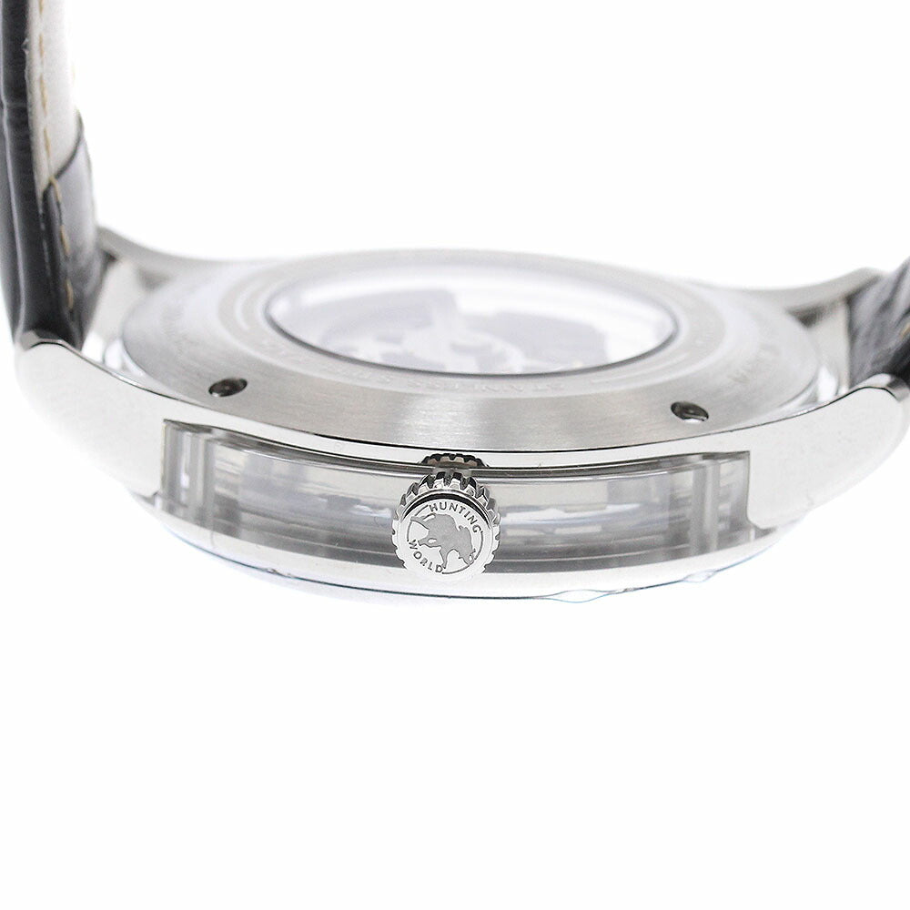 HUNTING WORLD HW030SNV Sapphire Case Automatic Men's Watch Excellent Condition with Box and Warranty Card